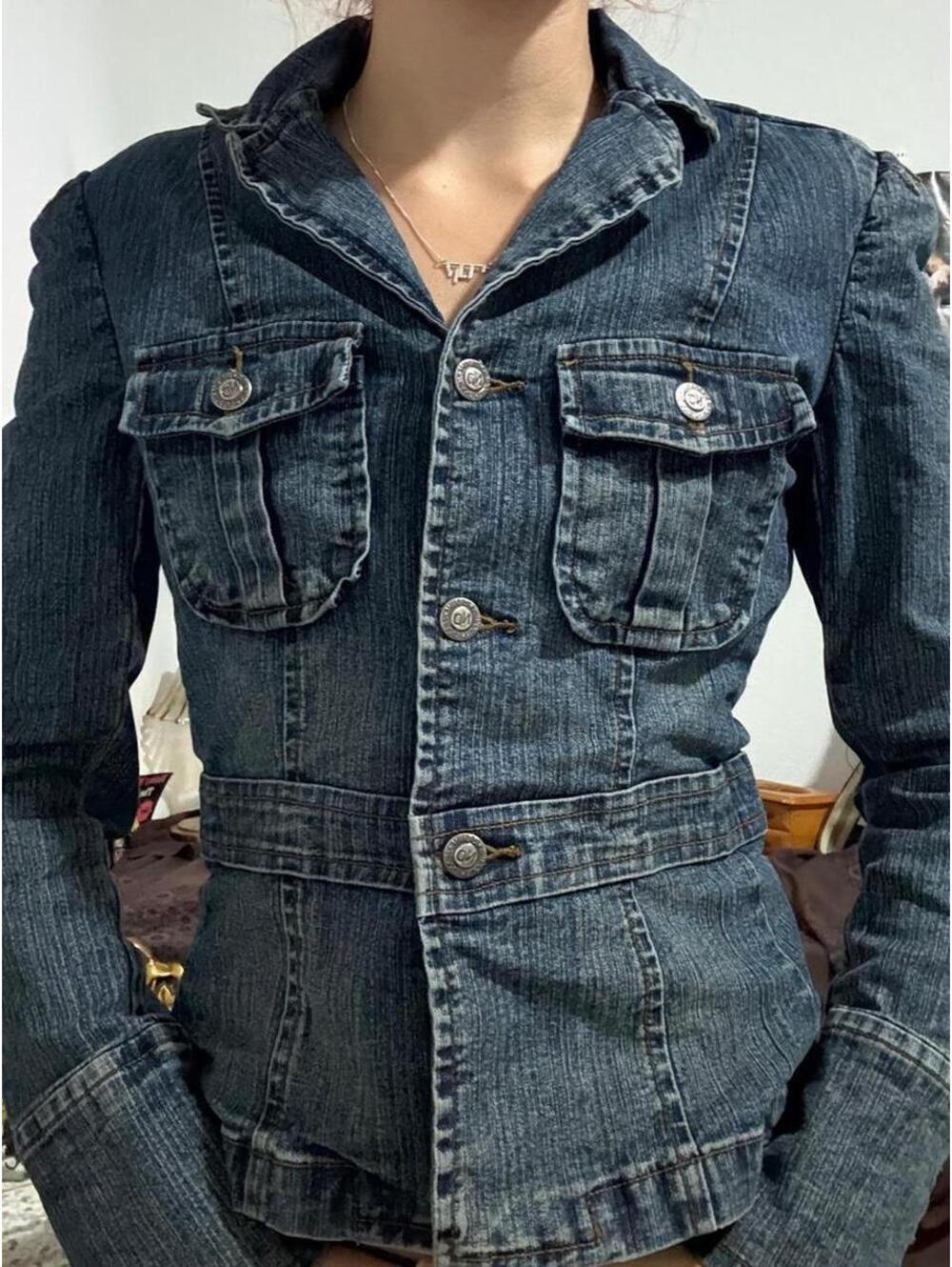 Women's Blue and Navy Jacket